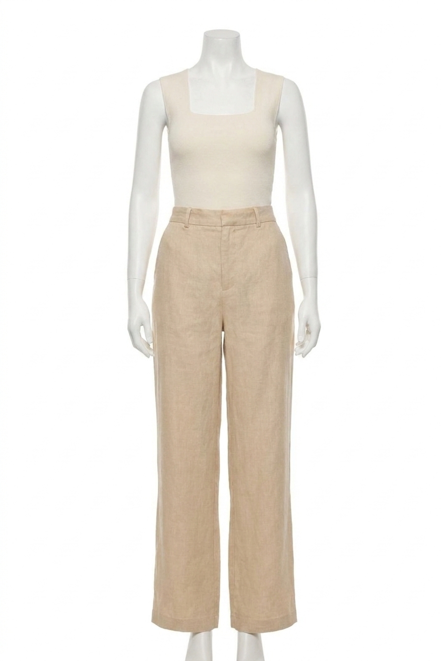 NEW DL1961 - WOMEN'S women's mabel wide leg high rise pants in almond